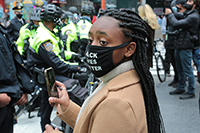 Political protests in Times Square, New York, Richard Moore